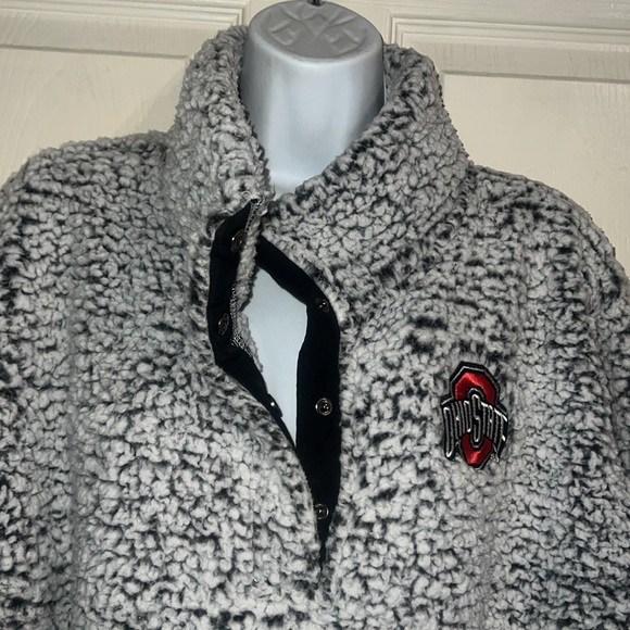 The Ohio State University Knubby Fleece Pull-Over SZ XL - Picture 3 of 3